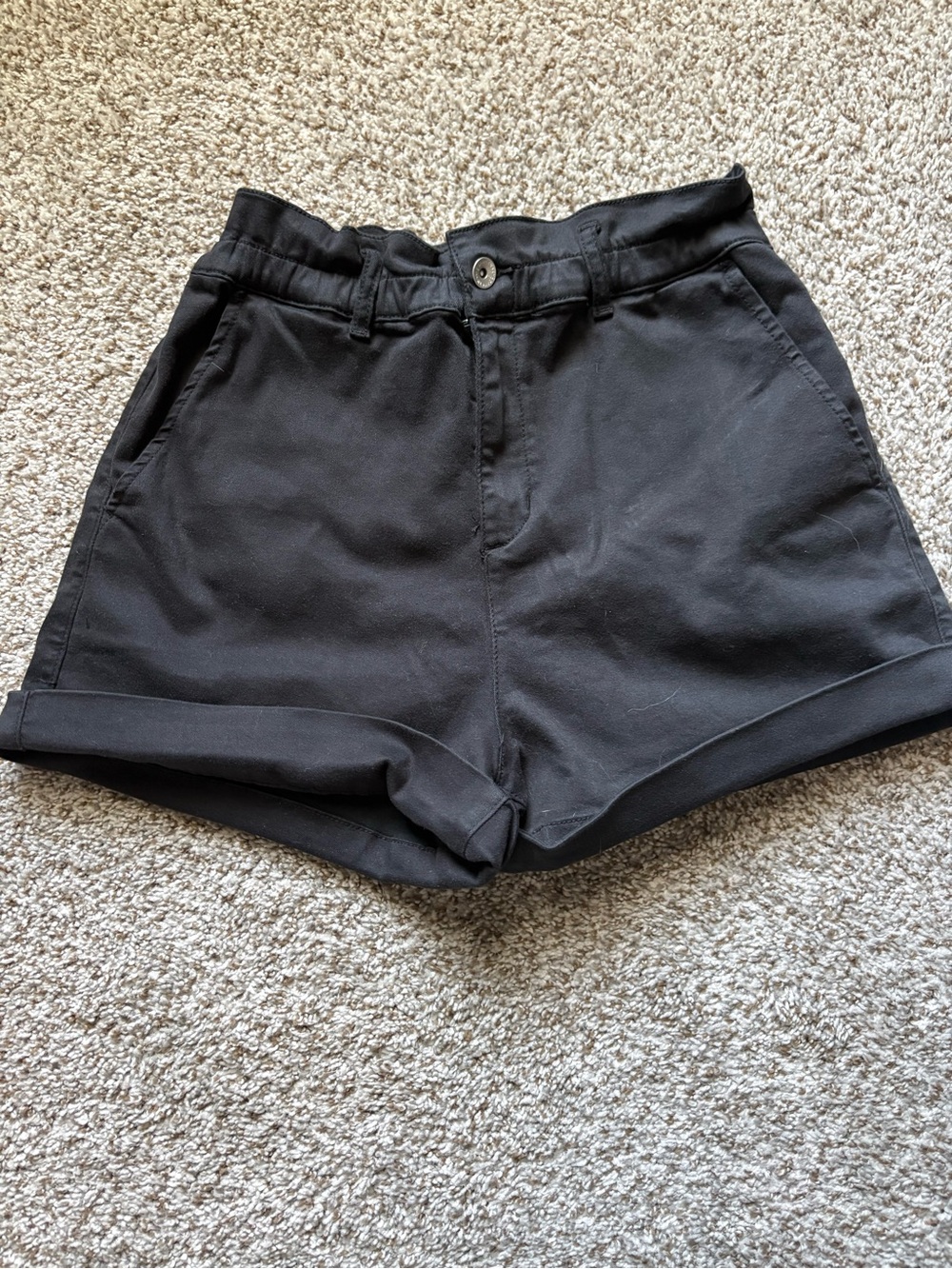 Classic High-Rise Black Women’s Shorts